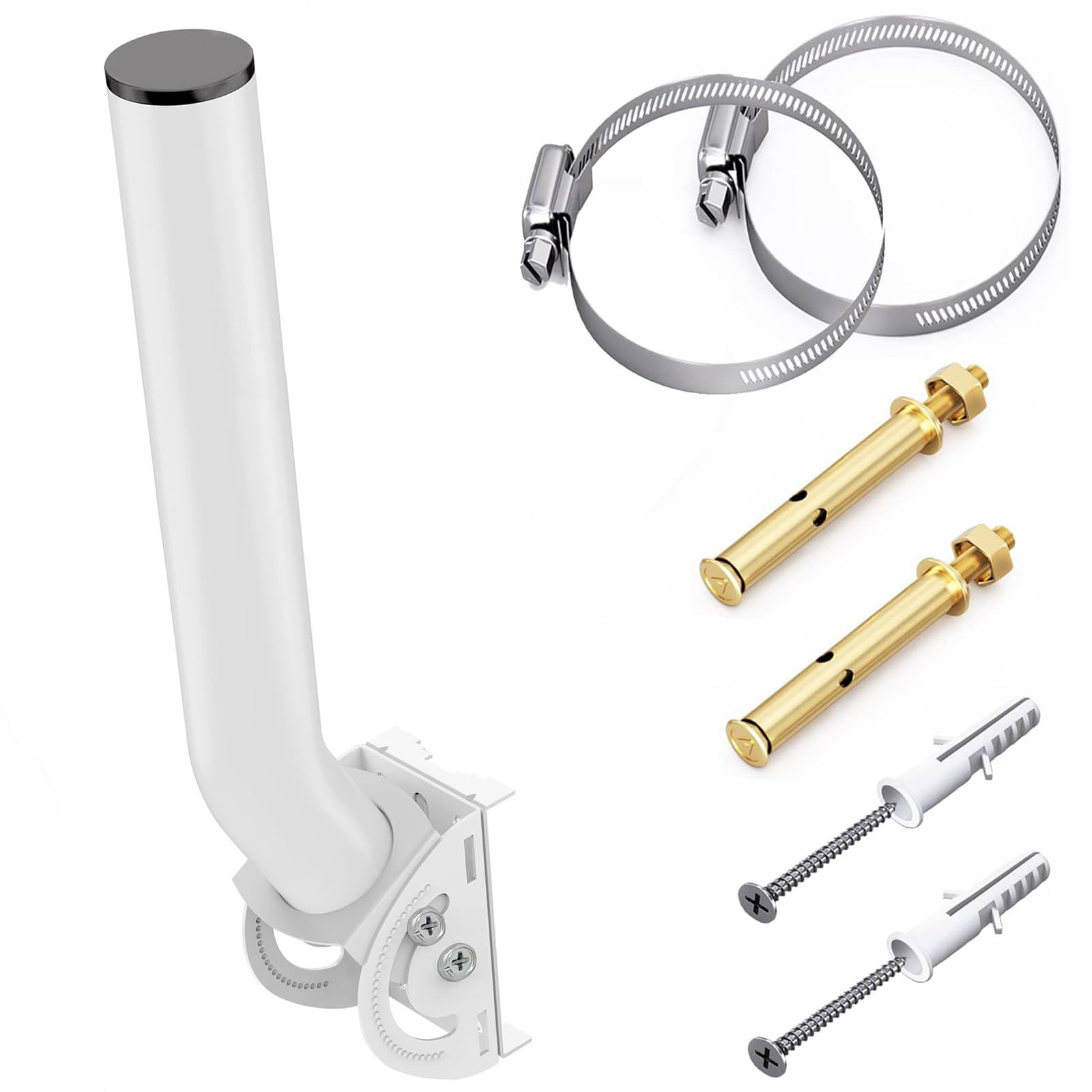 GetUSCart- Universal Antenna Mount,11 Inches J Pole and Wall-Mounted ...