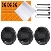 Picture of K&F Concept 95mm Lens Cap, 9-in-1 Center Pinch Lens Cover + Anti-Loss Keeper Leash + Microfiber Cleaning Cloth Kits Compatible with Nikon, Canon, Sony, Fujifilm Camera Lenses