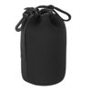 Picture of PATIKIL Camera Lens Bag, 3.5" IDx7.1 H Drawstring Lens Pouch with Thick Protective Neoprene, Lens Case for DSLR Camera Lens, Water Coffee Cups Black