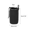 Picture of PATIKIL Camera Lens Bag, 3.5" IDx7.1 H Drawstring Lens Pouch with Thick Protective Neoprene, Lens Case for DSLR Camera Lens, Water Coffee Cups Black