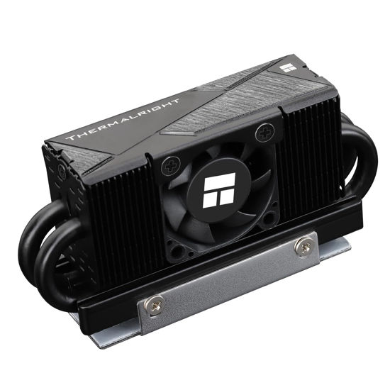 Thermalright HR10 2280 SSD koeler, 2280 SSD koellichaam, dubbelzijdig koellichaam, 2 koperen heatpipes, desktop high performance 2280 SSD koeler, thermische pads inbegrepen (HR10 2280