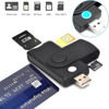 Picture of Aiyingmei CAC Smart Card Reader, 5 in 1 DOD Military USB SIM/SD/TF/ID/IC Card Adapter Compatible with Windows, Linux/Unix, MacOS X