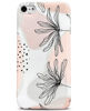 Picture of J.west iPod Touch 7 Case, iPod Touch 6 & 5 Case,Soft Boho Case with Floral Pattern Case Cover Modern Slim Silicone Bumper Shell Case Geo Line Plant Flowers Case for iPod Touch 5th 6th 7th Generation