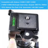Picture of IOUALEY 2 Pack 41mm Tripod Quick Release Plate Camera Mounting Adapter, QR Release Camera Tripod Ball Head Parts Replacement Compatible with Ambico Sunpak Kalimar Zomei Tripod Mount 1 5/8’’