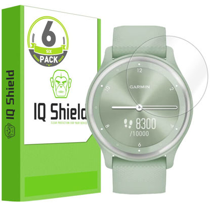 Picture of IQShield Screen Protector Compatible with Garmin Vivomove Sport (6-Pack) Anti-Bubble Clear TPU Film