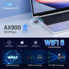 Picture of USB WiFi Adapter - WiFi Bluetooth Adapter 2-in-1，900Mbps 2.4/5GHZ Dual Band WiFi and Bluetooth Adapter for PC/Laptop/Desktop,Driver Free Wpa3 Mini USB WiFi Bluetooth Adapter,Support Windows 10/11