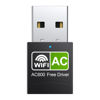 Picture of USB Wifi Adapter for Desktop Pc 600Mbps Dual Band 2.4G 5.8G Wireless Wifi Adapter for Laptop Desktop Pc, Wireless Network Adapter Support Windows 10/8/7/Xp,Vista, Mac Os,Linux Etc