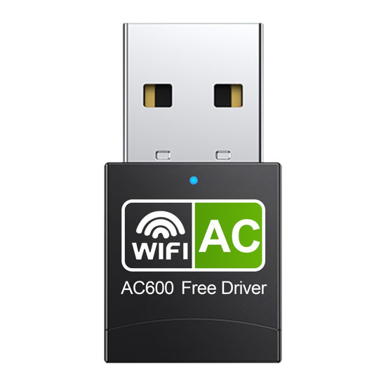 Picture of USB Wifi Adapter for Desktop Pc 600Mbps Dual Band 2.4G 5.8G Wireless Wifi Adapter for Laptop Desktop Pc, Wireless Network Adapter Support Windows 10/8/7/Xp,Vista, Mac Os,Linux Etc