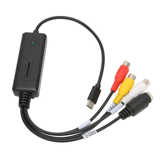 Picture of USB C 2.0 Audio for Capture Card Device, Type C Sound Video for Capture Card for RCA to USB Converter Adapter for Windows OS X Vista XP 10 8