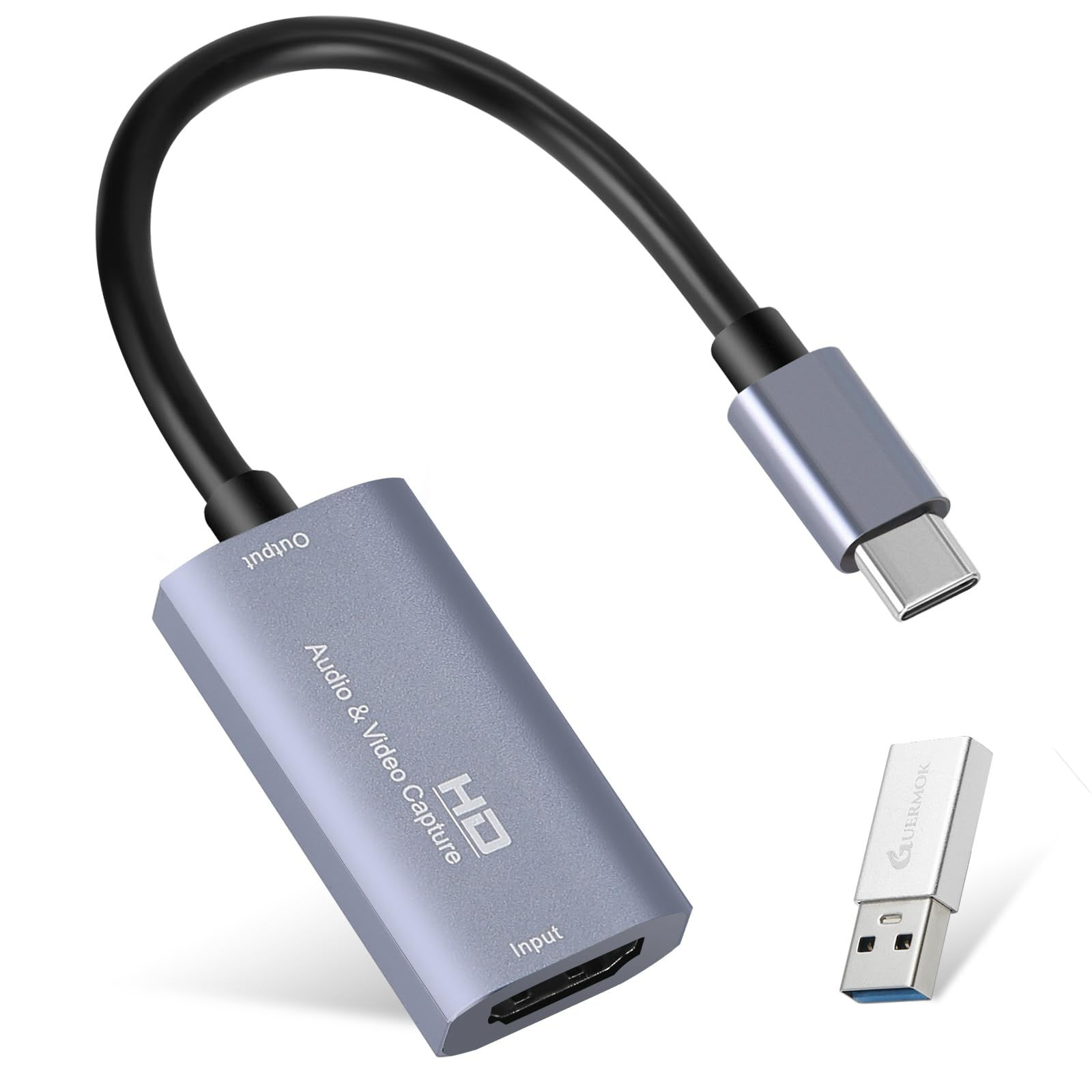 GetUSCart- Guermok Video Capture Card, USB 3.0 HDMI to USB C Audio ...