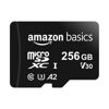 Picture of Amazon Basics Micro SDXC Memory Card with Full Size Adapter, A2, U3, Read Speed up to 100 MB/s, 256 GB, Black