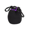 Picture of PATIKIL Camera Lens Bag, 2.8" IDx3.9 H Drawstring Lens Pouch with Thick Protective Neoprene, Lens Case for DSLR Camera Lens, Water Coffee Cups, Black, Purple