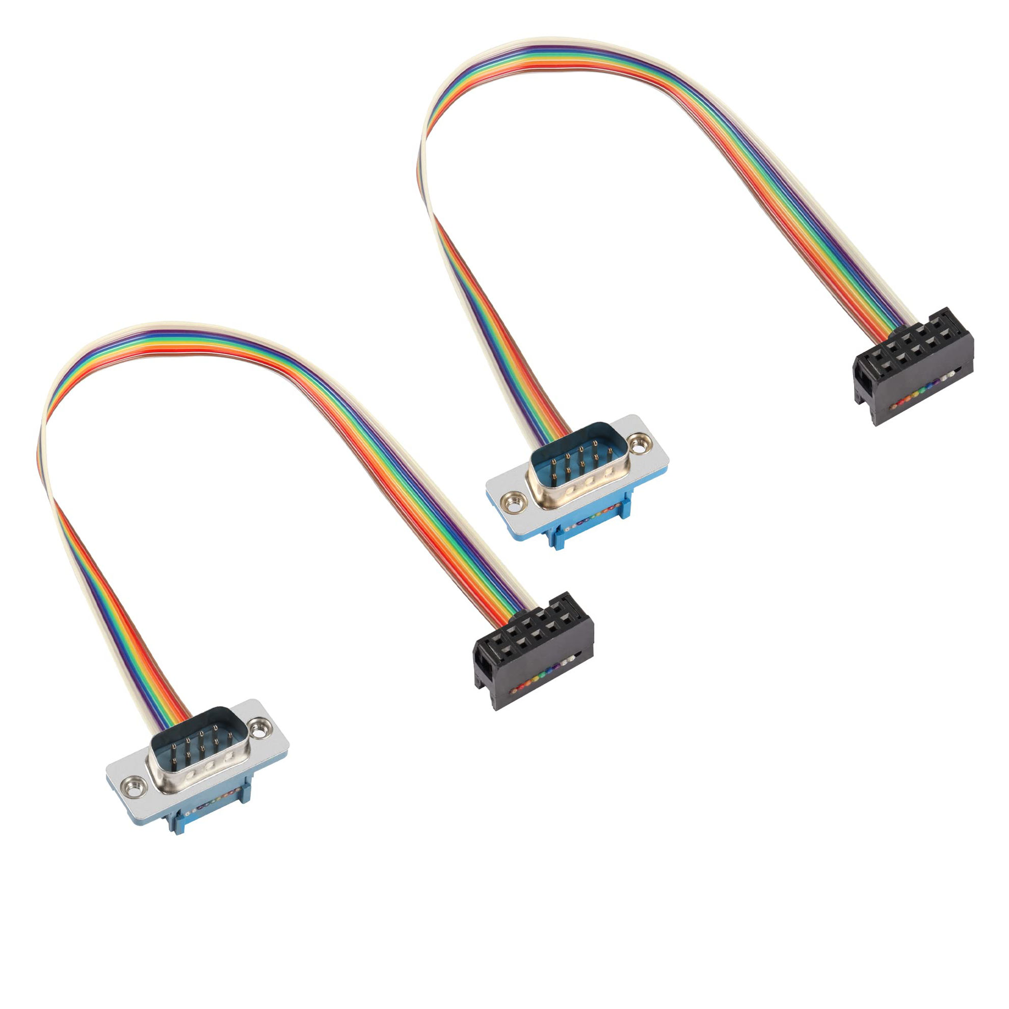 PNGKNYOCN DB9 Y Splitter Cable DB9 9 Pin 1 maschio a 2 maschi Rs232 Serial Split