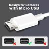 Picture of ANLINK 2 Pack 10Ft 3M Power Extension Cable for Wyze Cam, YI Camera, Nest Cam, Blink, Netvue, Kasa Cam, Cloud Camera, Furbo Dog, Arlo Q, USB to Micro USB Extension Charging and Data Sync Cord
