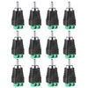 Picture of Iskueal RCA Plugs for Speaker Wire, RCA to AV Screw Terminal Connector, Phono RCA Male Plug Solderless Converter Audio/Video Speaker Wire Connectors Solderless Adapter(12 Pack)