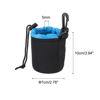 Picture of PATIKIL Camera Lens Bag, 2.8" IDx3.9 H Drawstring Lens Pouch with Thick Protective Neoprene, Lens Case for DSLR Camera Lens, Water Coffee Cups, Black, Blue