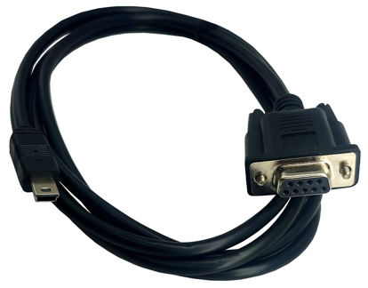 Picture of MTUERANC USB to RS232 Serial Adapter, USB Mini 5 Pin Male to DB9 9 Pin Female Serial Converter Cable 1.8M/6Feet (mini USB to RS232 Serial)