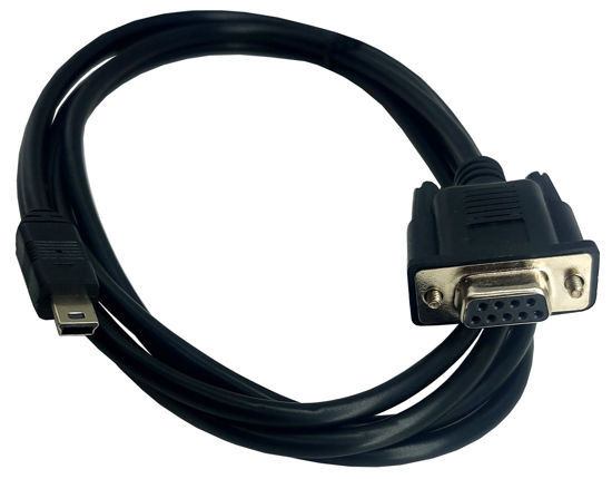 Picture of MTUERANC USB to RS232 Serial Adapter, USB Mini 5 Pin Male to DB9 9 Pin Female Serial Converter Cable 1.8M/6Feet (mini USB to RS232 Serial)