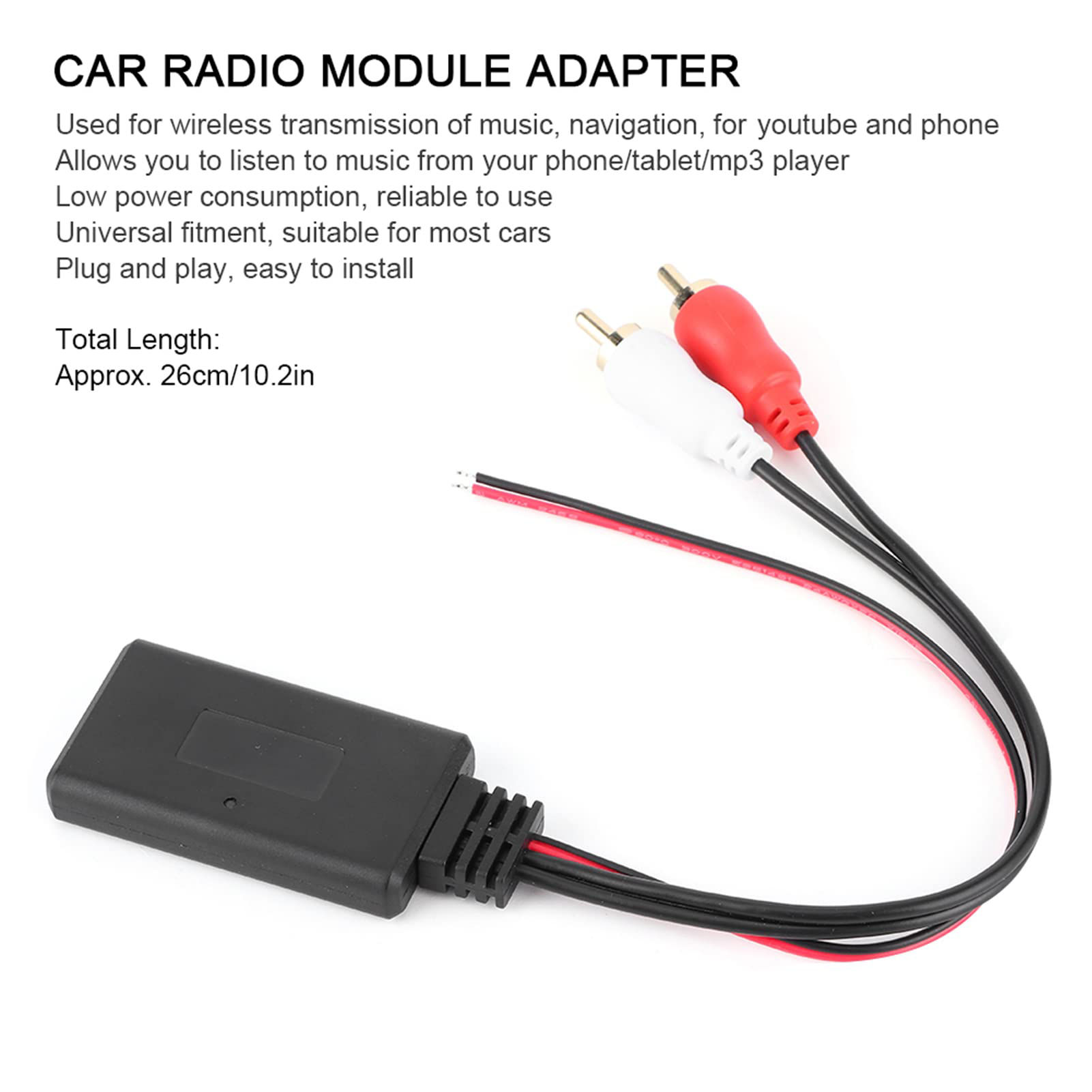 GetUSCart Bluetooth Aux in Adapter Cable Universal Wireless Bluetooth