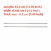 Picture of Laptop Rubber Feet Strips Replacement for HP 17-CP 17-CN CU 470 G8 TPN-L140 Series Bottom Case Non-Slip Silicone Bumper Rubber Foot Strips Silver