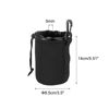 Picture of PATIKIL Camera Lens Bag, 3.3" IDx5.5 H Drawstring Lens Pouch with Thick Protective Neoprene, Lens Case for DSLR Camera Lens, Water Coffee Cups Black