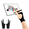 Picture of SPBMY Digital Drawing Glove 2 Pack,Two-Finger Artist Glove for Drawing Tablet, Paper Sketching, iPad, Art Glove Suitable for Left and Right Hand, Black