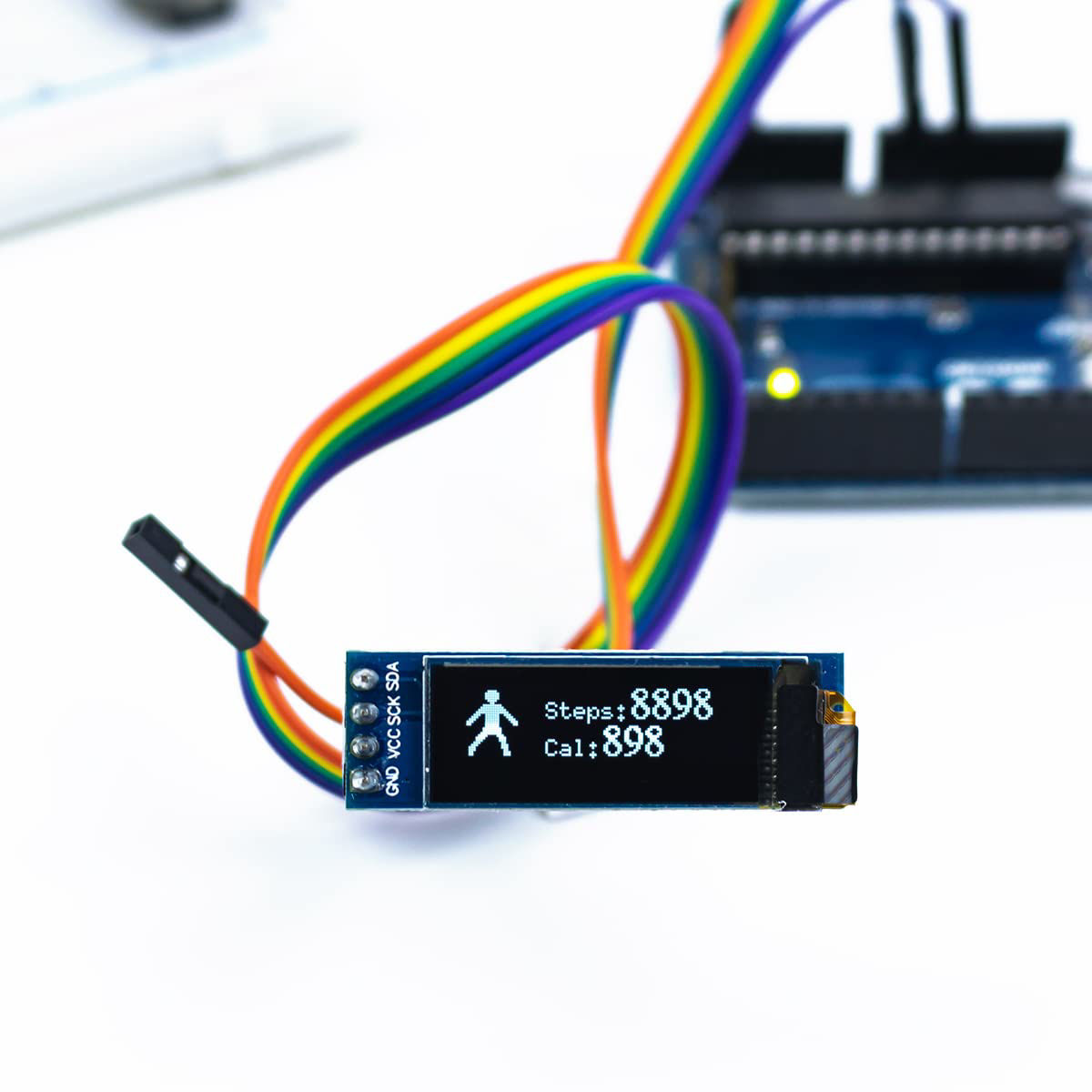 GetUSCart- Hosyond 5 Pcs 0.91 Inch I2C OLED Display Module IIC OLED ...