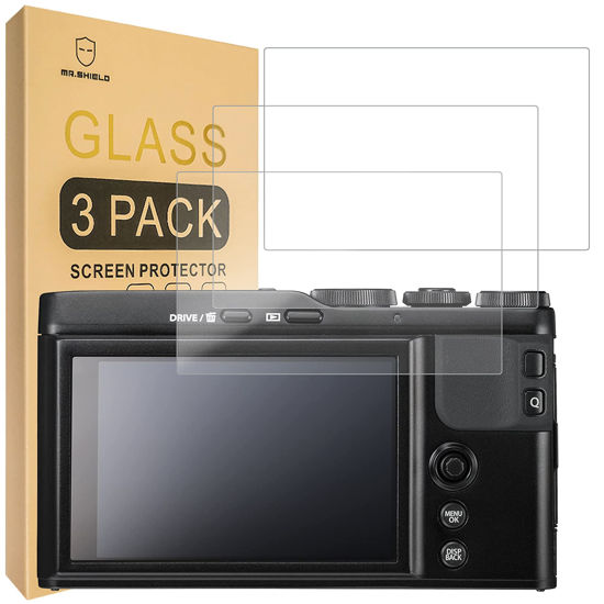 Picture of Mr.Shield [3-Pack] Screen Protector For Fujifilm XF10, X-T100, X30, X-30, X-F10, Panasonic Lumix lx100 DC-LX100 II Camera [Tempered Glass] [Japan Glass with 9H Hardness] Screen Protector