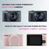Picture of Supmay Camera Case for Canon PowerShot SX740/ SX730 Digital Camera, Soft Silicone Protective Bag Removable Lens Cover, Silicone Cover Rubber Soft Camera Case, Jelly Pink