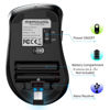 Picture of memzuoix 2.4G Wireless Mouse, 1200 DPI Computer Mouse with USB Receiver, Portable Wireless USB Mouse Battery Powered Cordless Mouse for Laptop, PC, Desktop, 5 Buttons, Purple