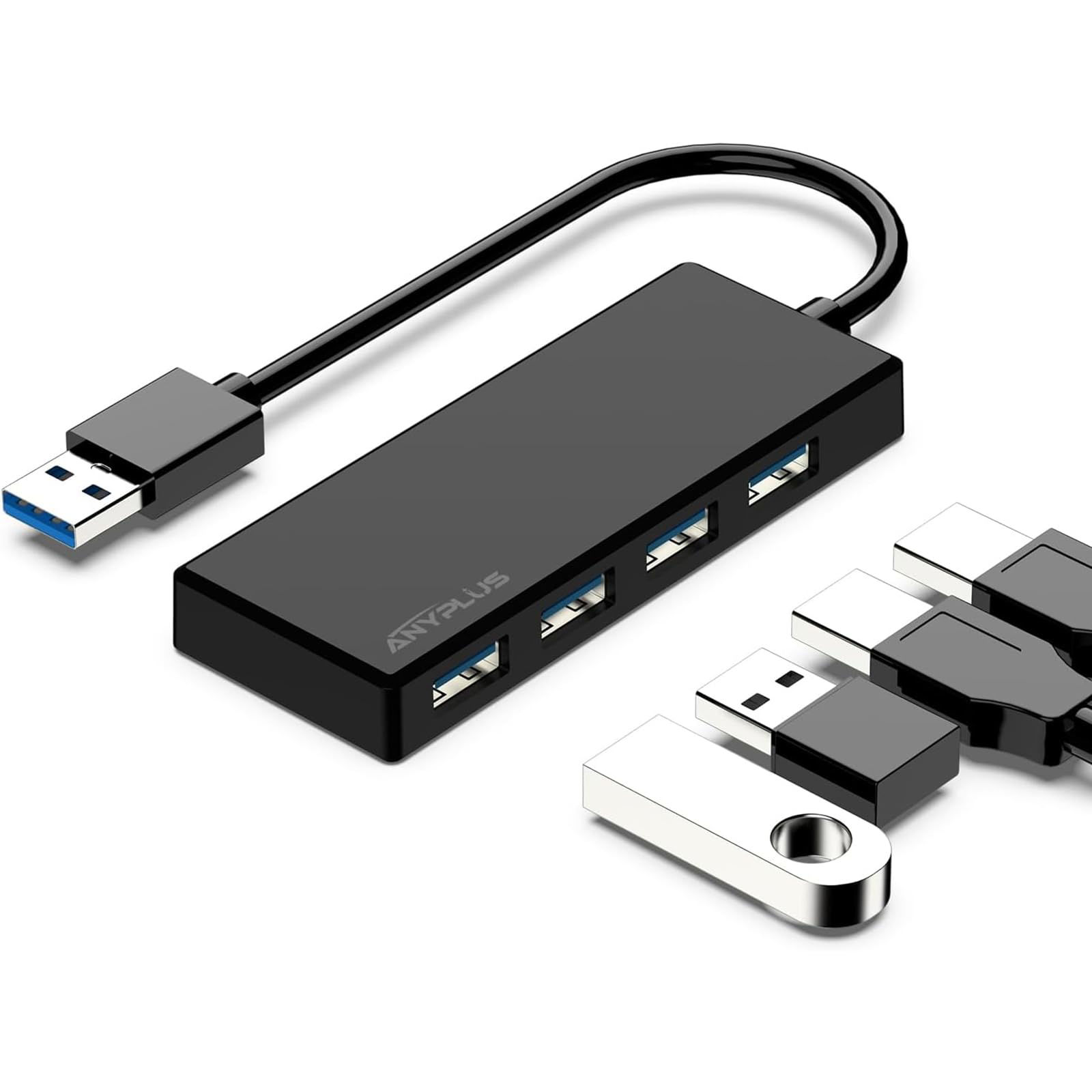 GetUSCart- ANYPLUS USB 3.0 Hub, 4 Port USB Hub Splitter,Portable USB ...