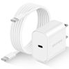 Picture of 20W USB C Fast Charger Block with 6 Ft Type C to C Cable (60W) for iPhone15/Max/Pro/Mini,USB C to C Cord for MacBook/iPad Pro/Max/Mini,Samsung 23+/23/22+/22