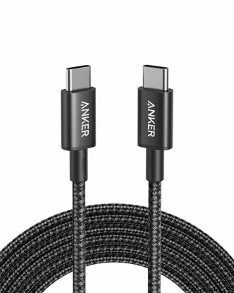 Picture of Anker USB C to USB C Cable, Type C Charging Cord Fast Charge(10FT,100W), for iPhone 16/16 pro, MacBook, iPad, and More(USB 2.0,Black)