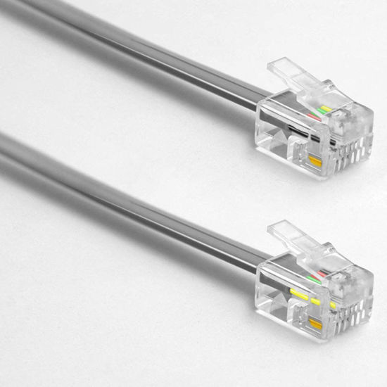 GetUSCart- NECABLES 2Pack Phone Cord 6ft Telephone Cord Phone Line Cord ...
