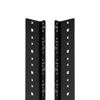 Picture of NavePoint 8U Vertical Rack Rail Pair DIY Kit with Hardware, Black