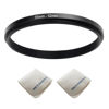 Picture of 55mm Lens to 52mm Camera Lens Adapter 55mm to 52mm Step Down Ring Adapter Ring for All Brands of UV ND CPL, with Premium Lens Wiping Cloth 2 Pack (55mm-52mm)