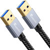 Picture of Ruaeoda USB to USB Cable 3 ft, USB 3.0 Male to Male Type A to A Double Sided USB Cord for Data Transfer,Hard Drive,Laptop,DVD,TV,USB Hub and More
