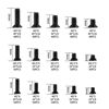 Picture of 700 Pcs Flat Head Machine Screws, Countersunk Head Phillips Screw Bolts, 2# 4# Black Computer Motherboard Screws Assortment Kit for HDD SSD Hard Drive PC Fan PC Case Screws