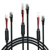 Picture of 3 Types of RJ11 Radar Detector Hardwire Power Cord Mirror Wire Plug Tap,with Inline Fuse Holder,Compatible with Cobra Escort Beltronics Uniden Whistler Valentine One Radar Detector (RJ11-13.6'')