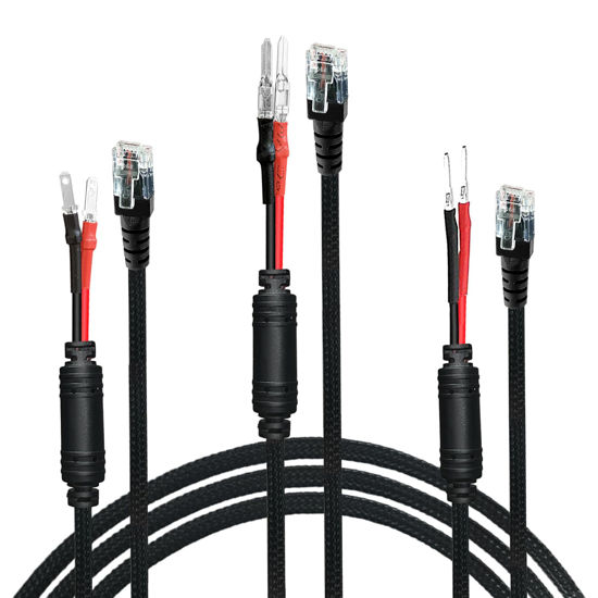 Picture of 3 Types of RJ11 Radar Detector Hardwire Power Cord Mirror Wire Plug Tap,with Inline Fuse Holder,Compatible with Cobra Escort Beltronics Uniden Whistler Valentine One Radar Detector (RJ11-13.6'')