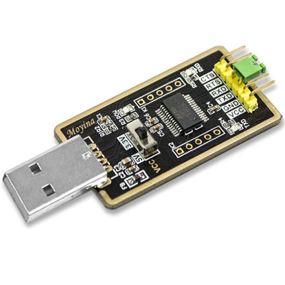 Picture of USB to TTL Adapter, USB to Serial Converter for Development Projects - Featuring Genuine FTDI USB UART IC ‘FT232RL’
