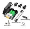 Picture of JUXINICE 2Packs DB9 Serial Adapters No Soldering Needed. D-SUB 9-pin RS232 RS485 Adapter to Terminal Connector Signal Module with Bolts Nuts and Screwdriver (1PCS Male+1PCS Female)