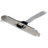 Picture of StarTech.com 16in (40cm) 9 Pin Serial Male to 10 Pin Motherboard Header Slot Plate - motherboard Serial Port Adapter (PLATE9M16), Gray