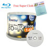 Picture of Smartbuy 50-disc 25GB 6X BD-R Blu-Ray Logo Top Blank Media Record Disc + Free Micro Fiber Cloth