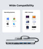 Picture of Updated USB Hub USB C Hub USB Splitter Port Extender 7 in 1 USB 3.0 Hub USB Adapter&USB C Splitter 4 USB 1 USBC TF/SD Card Reader Audio Output Compatible with MacBook/Pad Pro/Dell/HP Laptop/Phones…