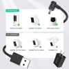 Picture of OLAIKE Indoor/Outdoor Power Adapter for Ring Stick Up Cam Battery/Plug-in, Weatherproof Cable(5m/16ft) to Continuously Charge Camera, No Need to Change Batteries, Black