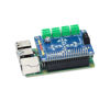 Picture of SB New Motorshield for Raspberry Pi 3,2,1 and Zero This Expansion Board can Control up to 4 Motors or 2 Stepper Motor, 2 IR sensors and a Single ultrasonic Sensor.