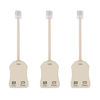 Picture of Antfly 3 PCS 2 Wire, 1 Line DSL Filter, with Built in Splitter, Phone Jack Splitter, in-line DSL Filter Splitter/in-line DSL Filter RJ11 6P2C Male to 2 Female Telephone Modem ADSL Splitter Filter