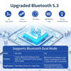 Picture of Long Range USB Bluetooth 5.3 Adapter for PC Desktop, 150M Wireless Transmitter Dongle for Windows 11/10/8.1 Laptop Computer Pair Bluetooth Headset Headphones Speaker Mouse Keyboard Printer Plug n Play