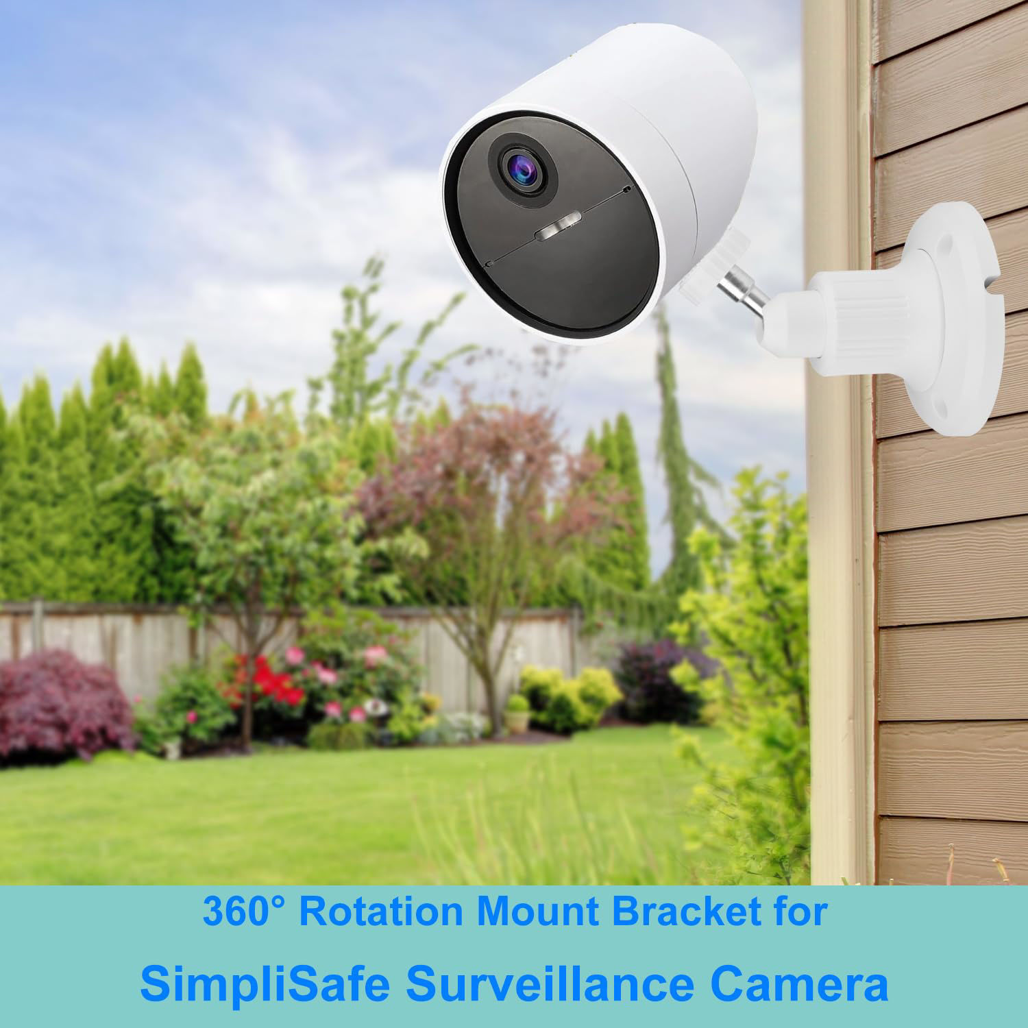 GetUSCart 2pack Wall Mount for SimpliSafe Outdoor Security Camera, 360